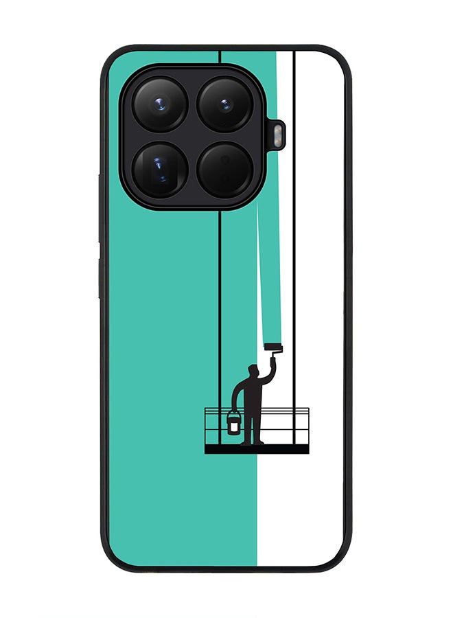 For Xiaomi 15T Pro Case,Slim fit Camera Protection, Shockproof Thin Phone cover  - Paint Hanger (Green)